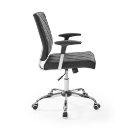 Lattice Vinyl Office Chair in Black