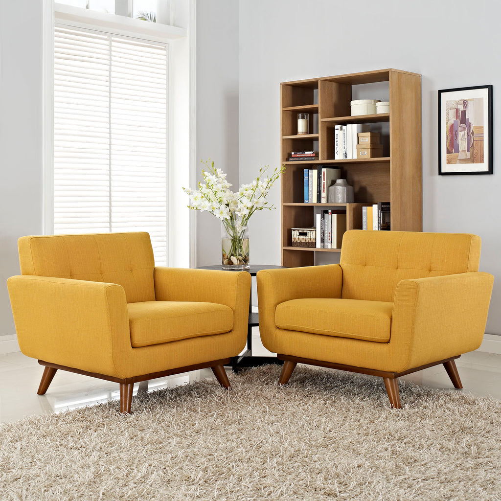 Engage Armchair Wood Set of 2 in Citrus