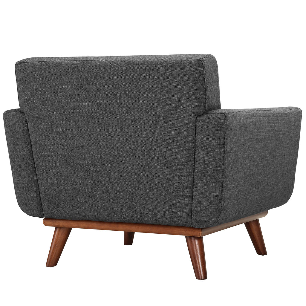 Engage Armchair Wood Set of 2 in Gray