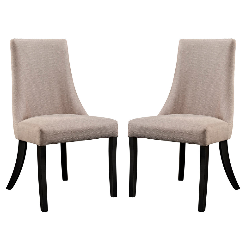 Reverie Dining Side Chair Set of 2 in Beige