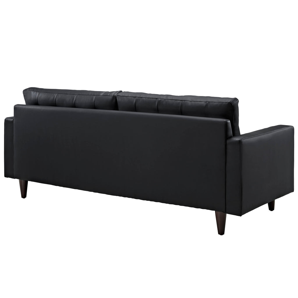 Empress Sofa and Armchairs Set of 3 in Black