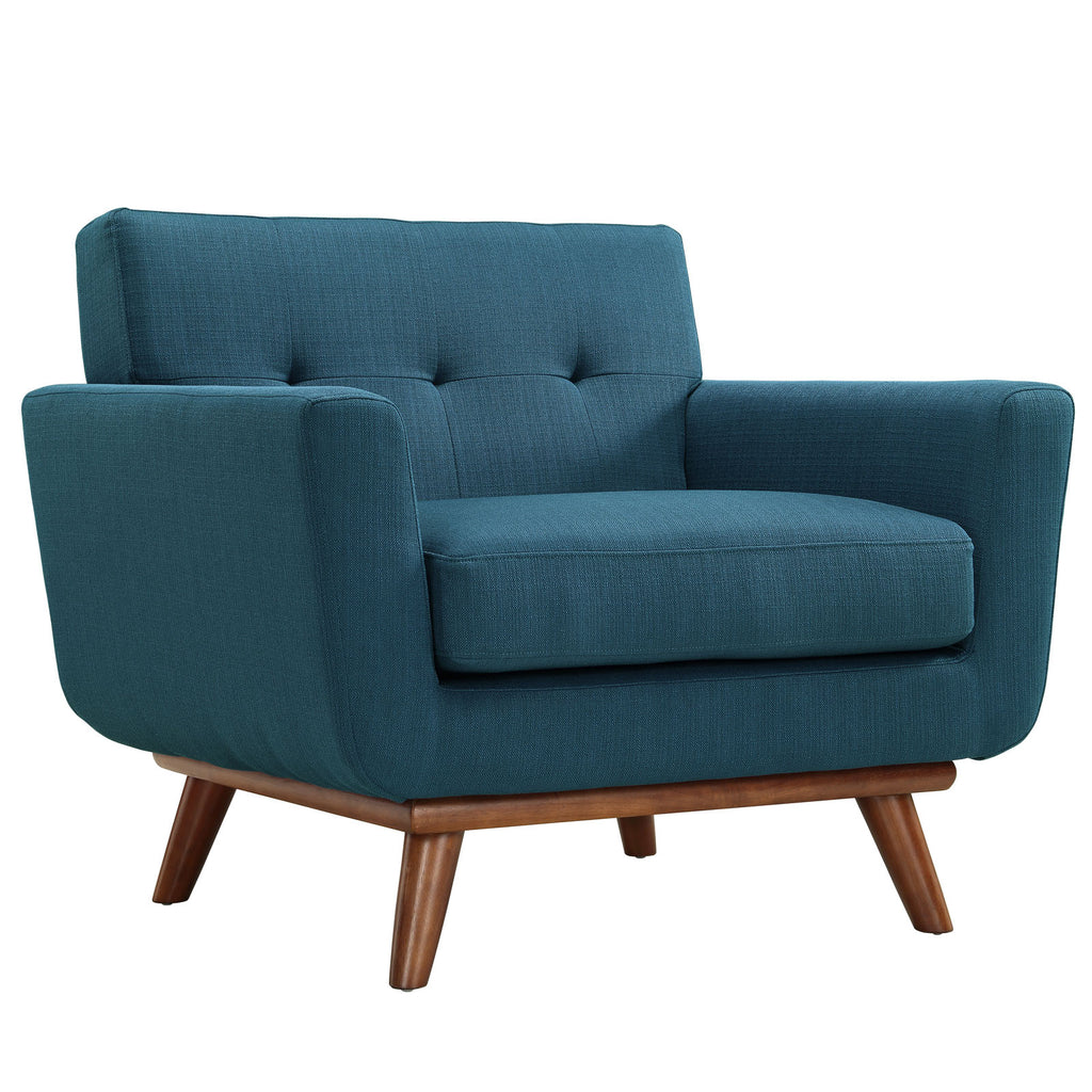 Engage Armchair and Loveseat Set of 2 in Azure