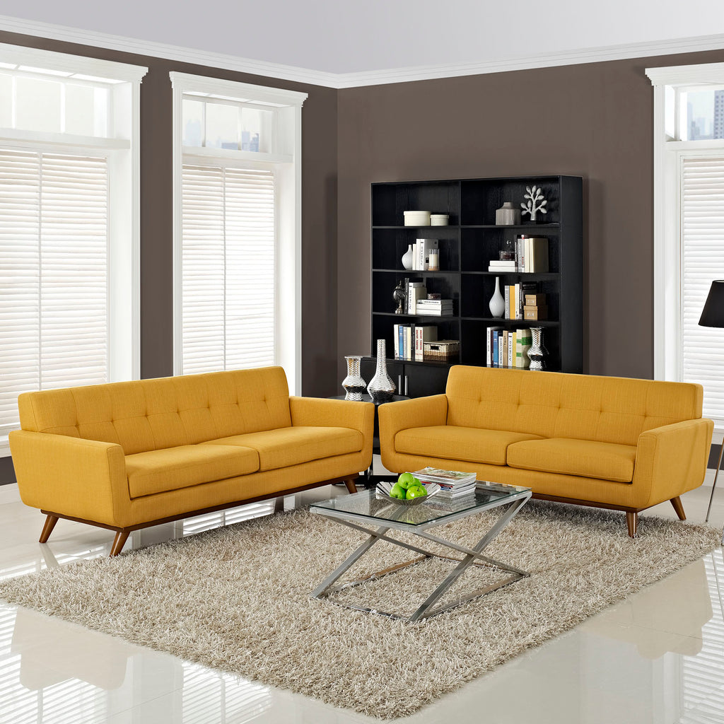 Engage Loveseat and Sofa Set of 2 in Citrus