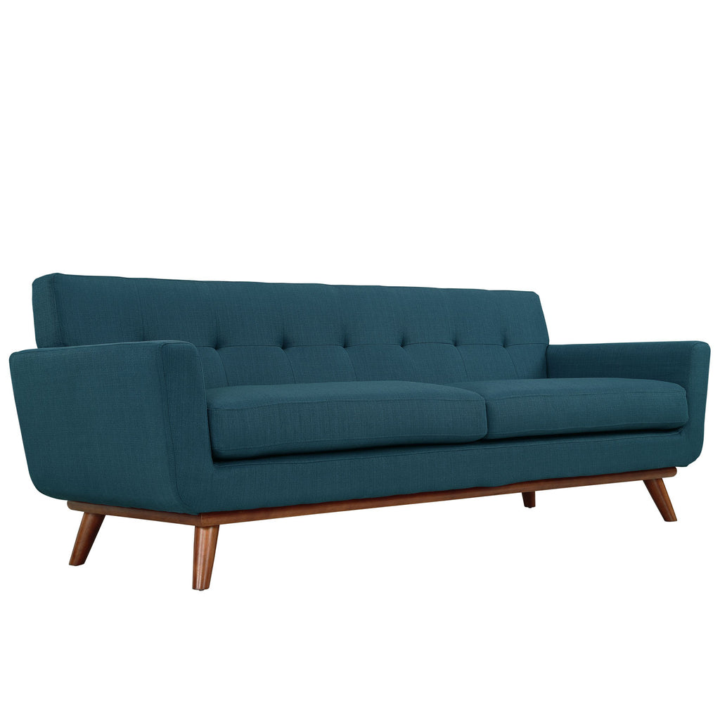 Engage Sofa Loveseat and Armchair Set of 3 in Azure