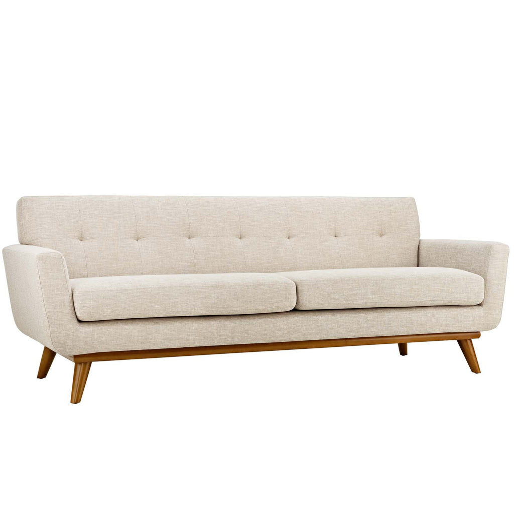 Engage Sofa Loveseat and Armchair Set of 3 in Beige