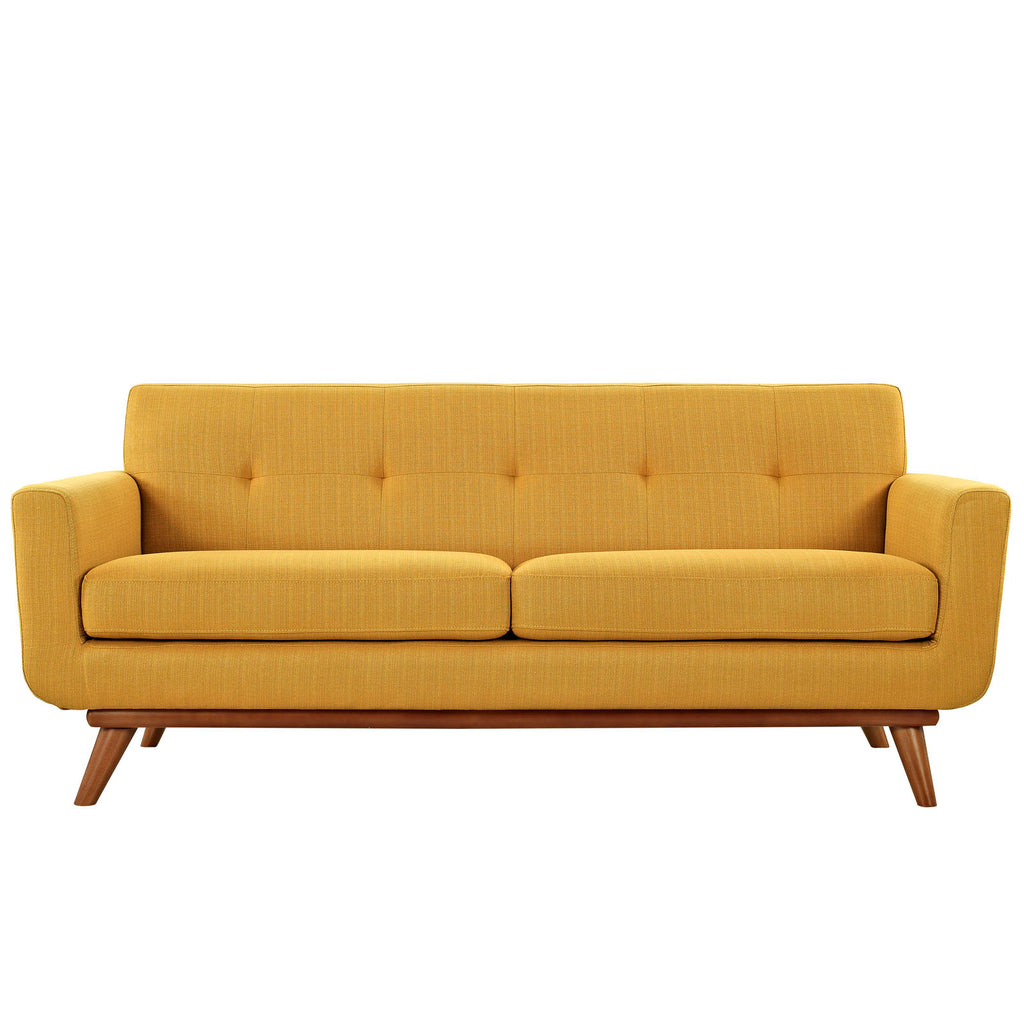 Engage Sofa Loveseat and Armchair Set of 3 in Citrus