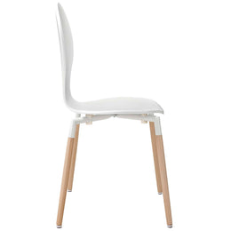 Path Dining Chair Set of 2 in White