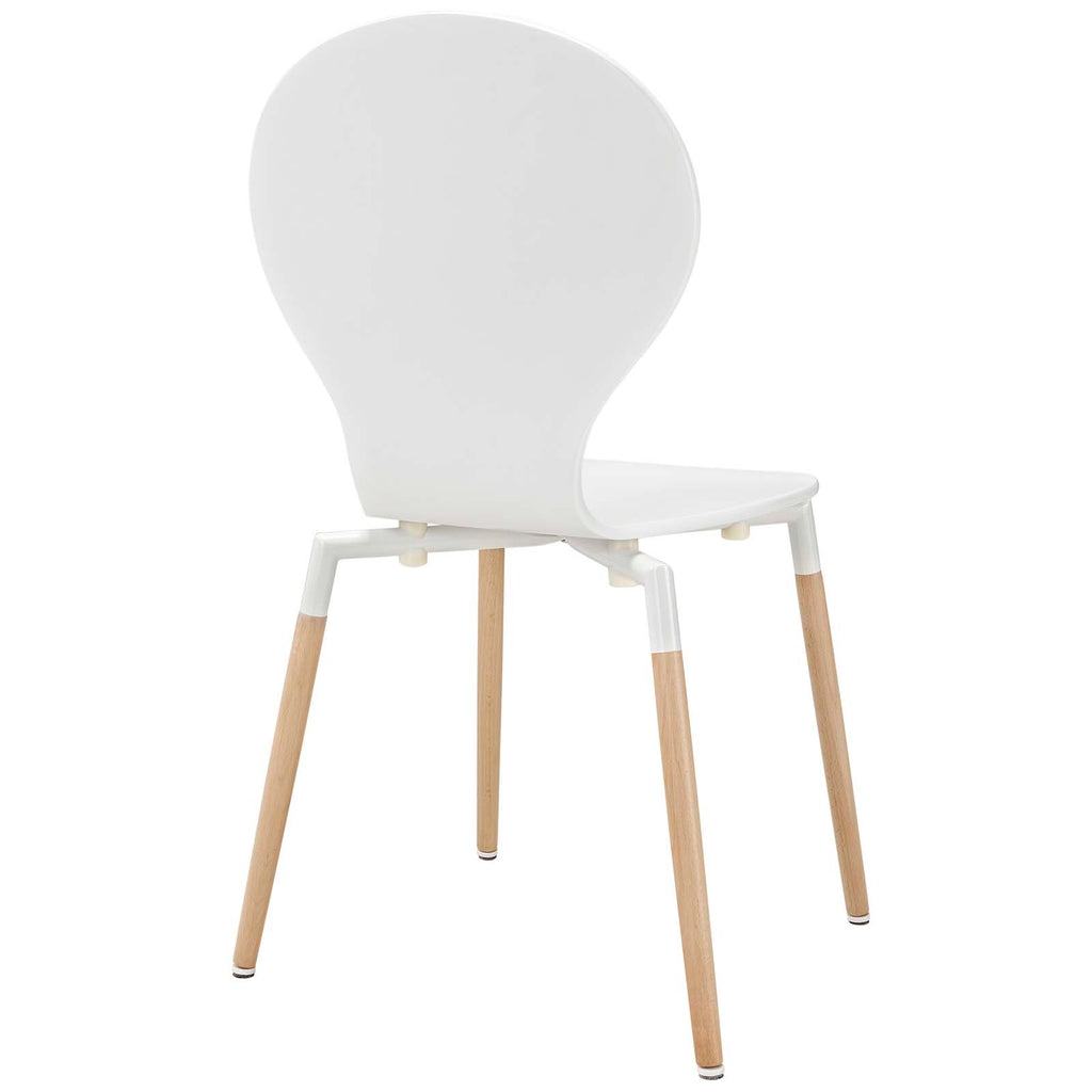 Path Dining Chair Set of 2 in White