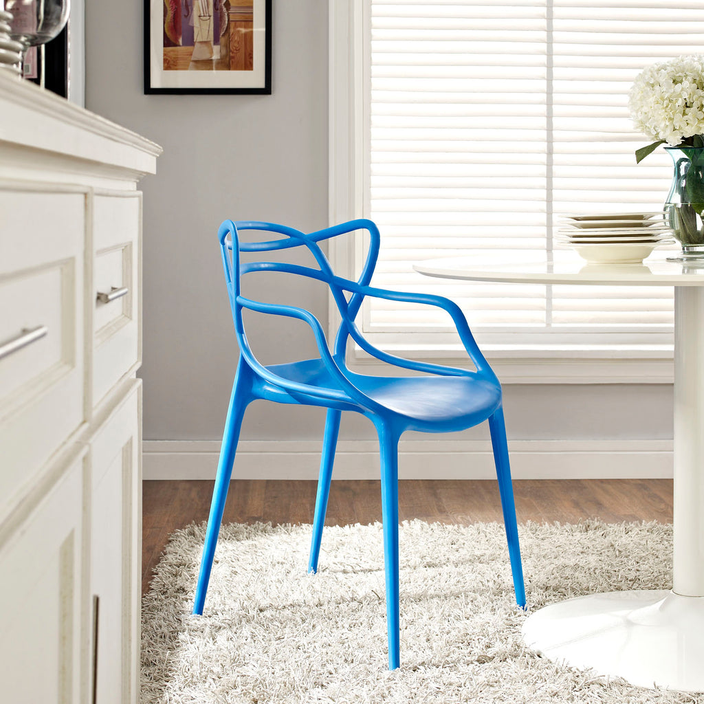Entangled Dining Armchair in Blue