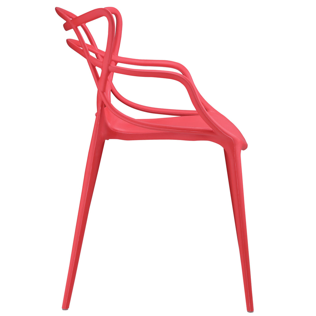 Entangled Dining Armchair in Red