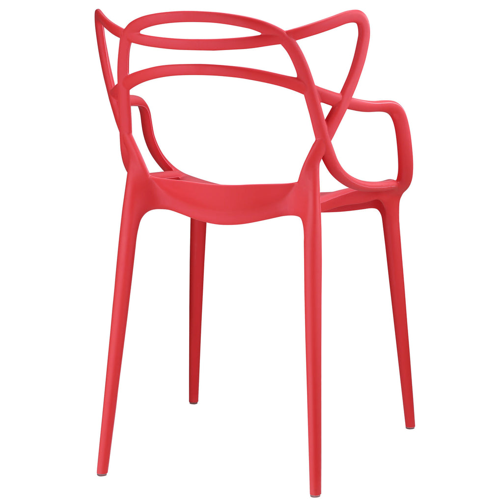 Entangled Dining Armchair in Red