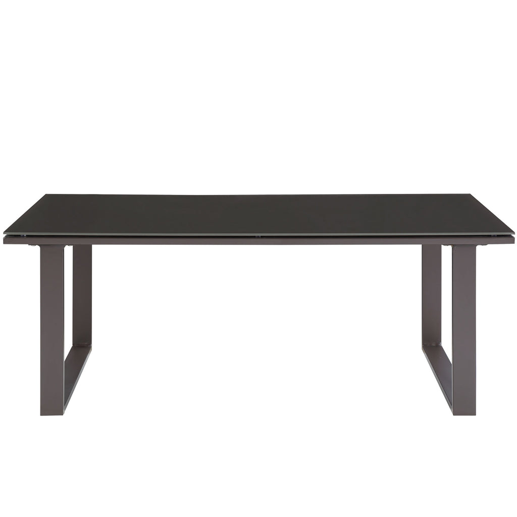 Fortuna Outdoor Patio Coffee Table in Brown