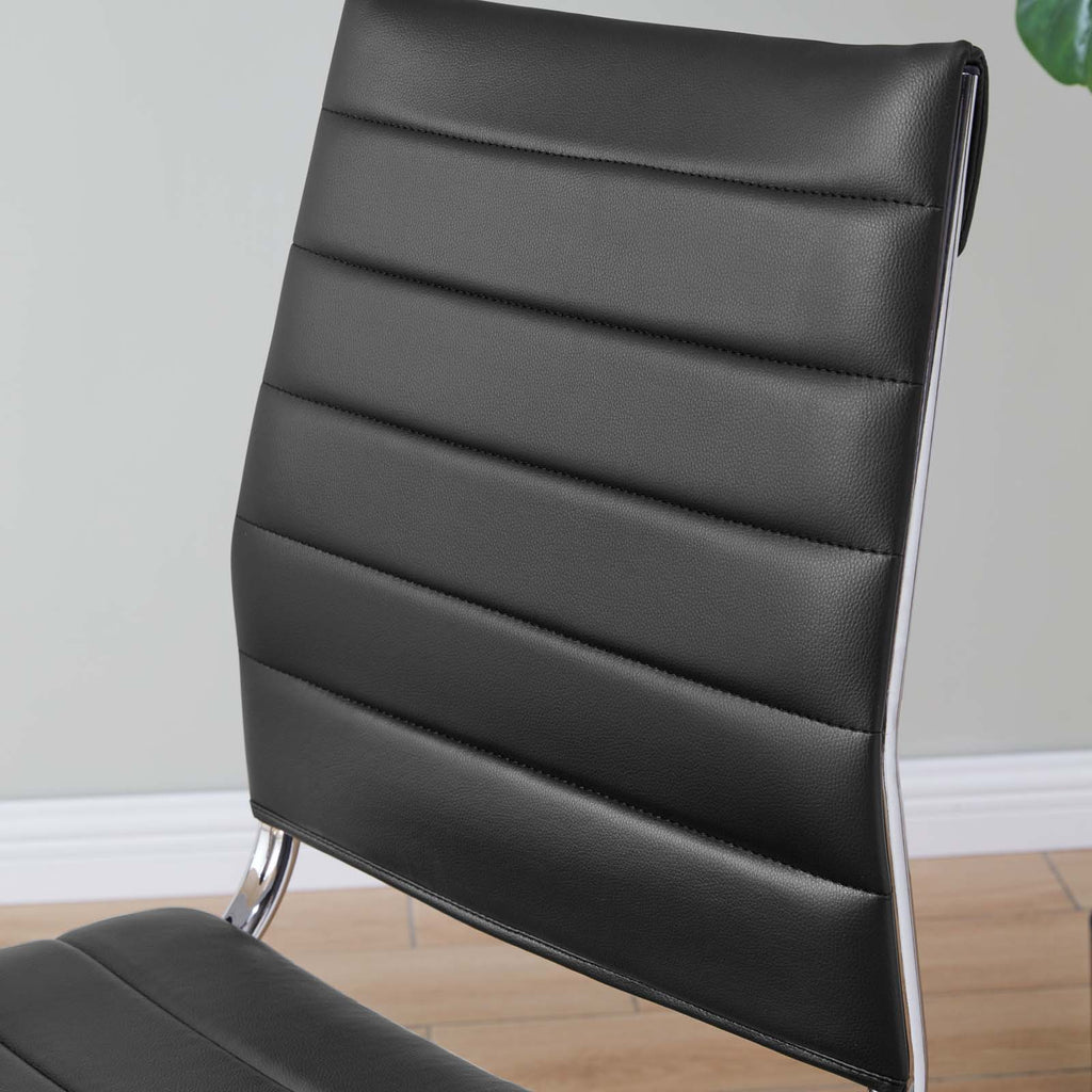 Jive Armless Mid Back Office Chair in Black