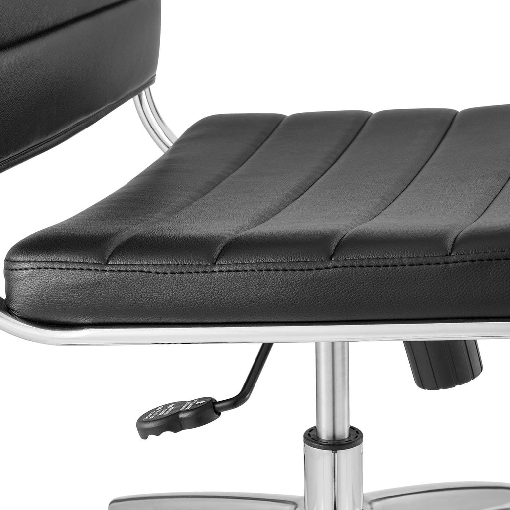 Jive Armless Mid Back Office Chair in Black
