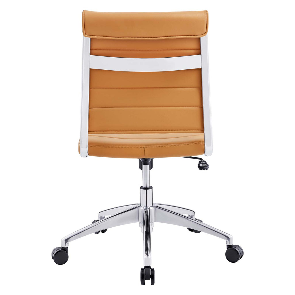 Jive Armless Mid Back Office Chair in Tan