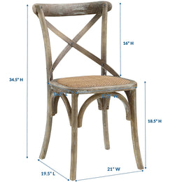 Gear Dining Side Chair in Gray