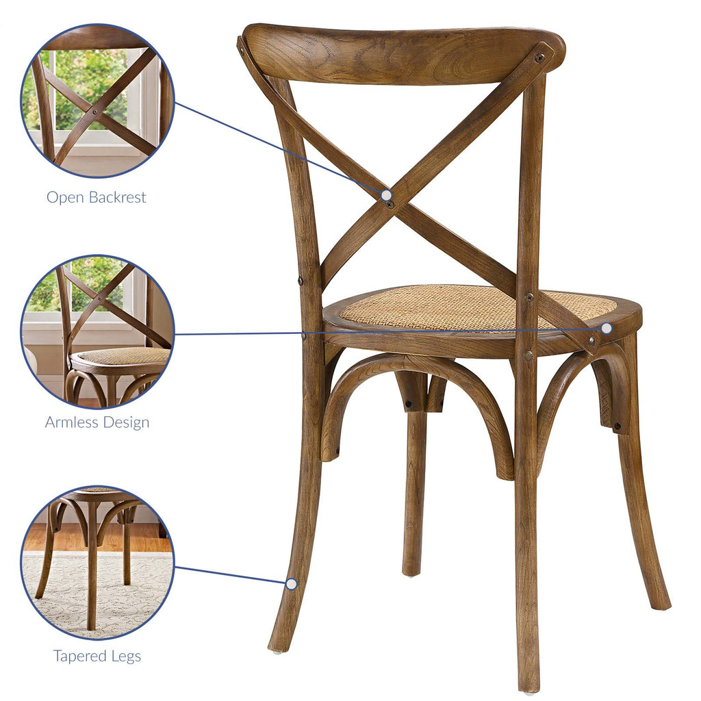 Gear Dining Side Chair in Walnut