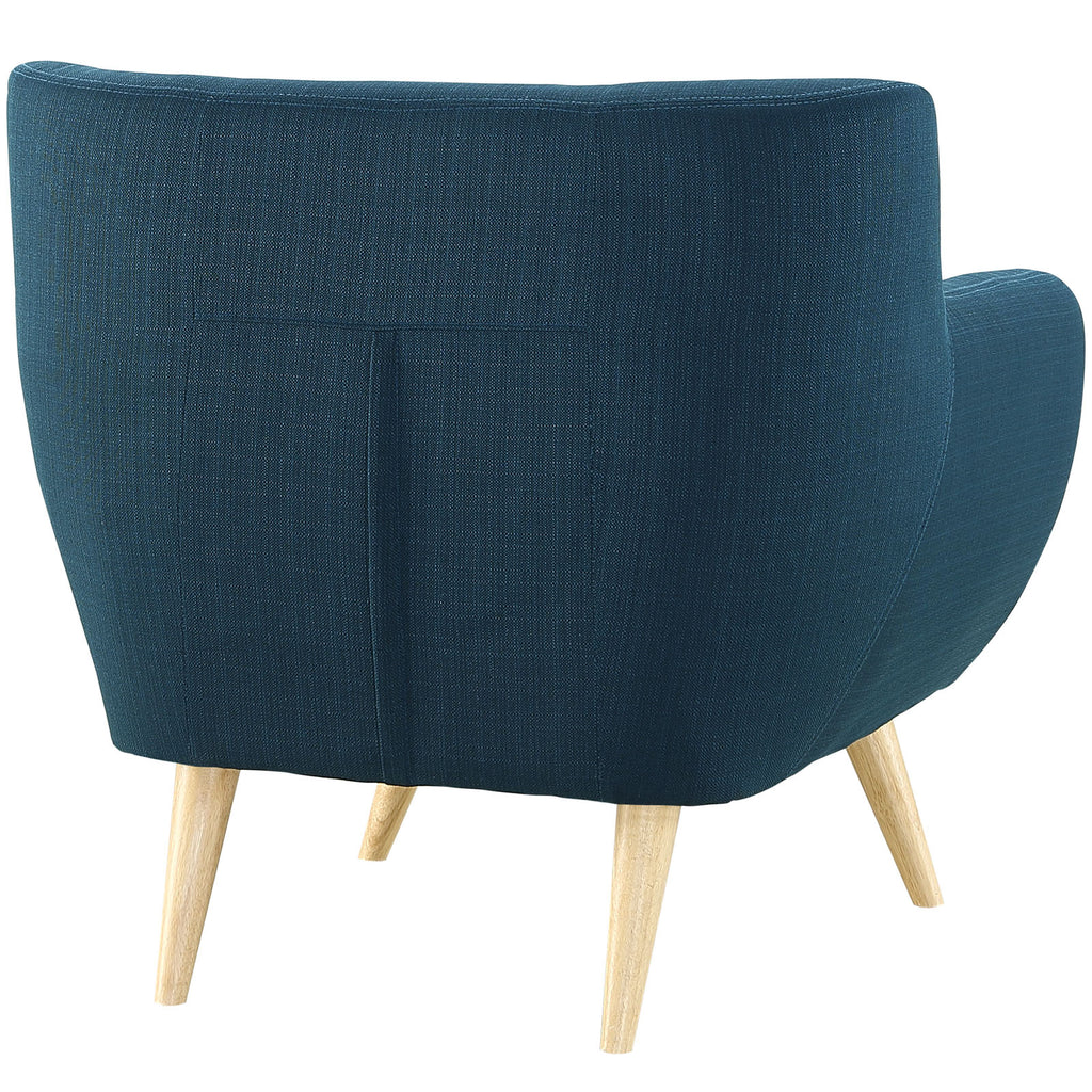 Remark Upholstered Fabric Armchair in Azure