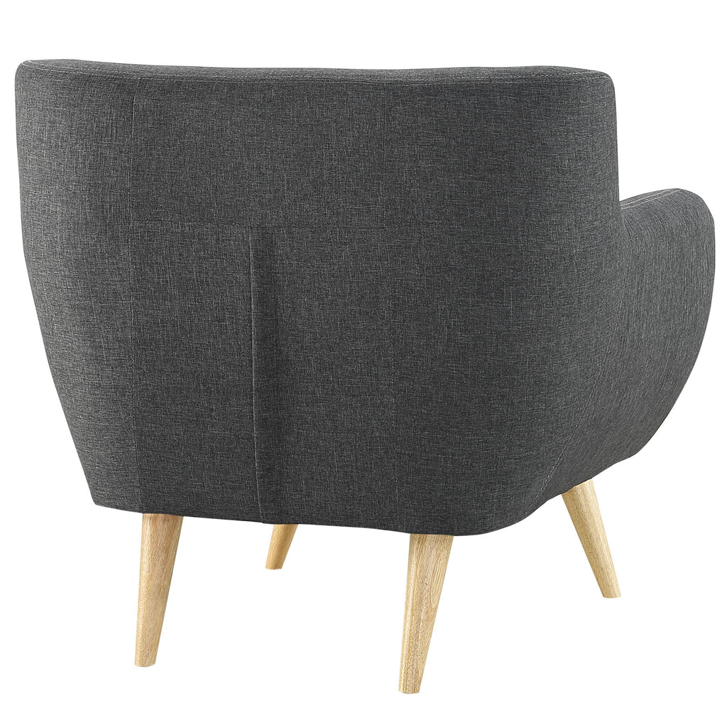 Remark Upholstered Fabric Armchair in Gray