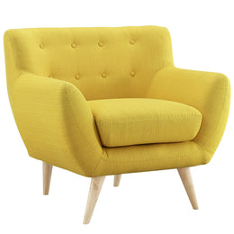 Remark Upholstered Fabric Armchair in Sunny