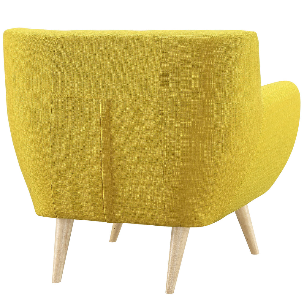 Remark Upholstered Fabric Armchair in Sunny