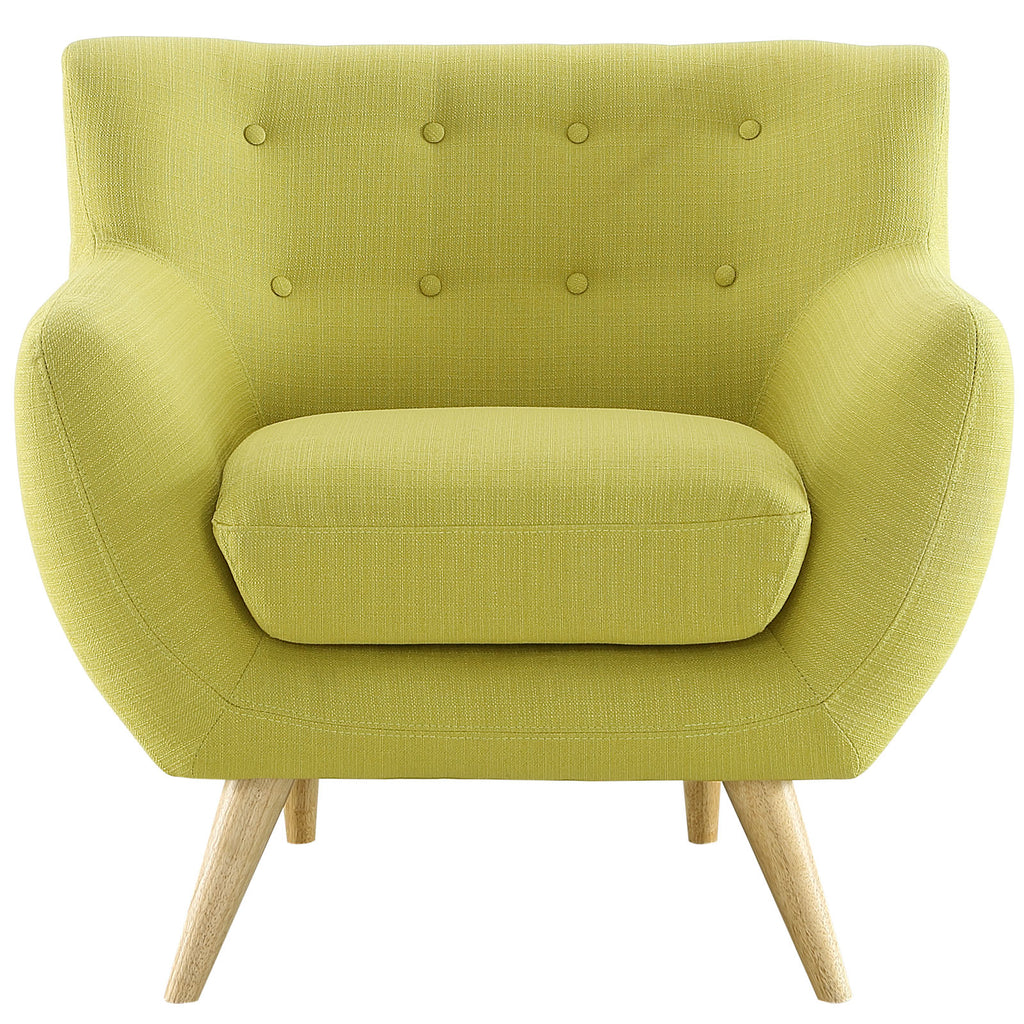 Remark Upholstered Fabric Armchair in Wheatgrass