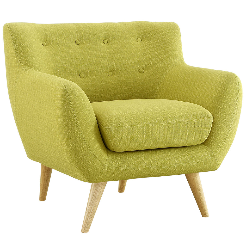 Remark Upholstered Fabric Armchair in Wheatgrass