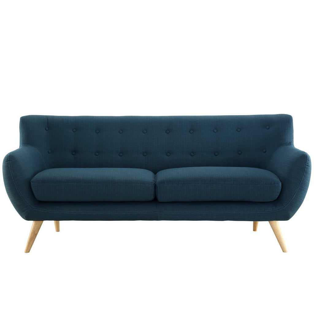 Remark Upholstered Fabric Sofa in Azure