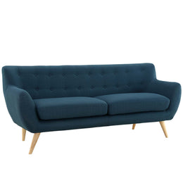 Remark Upholstered Fabric Sofa in Azure