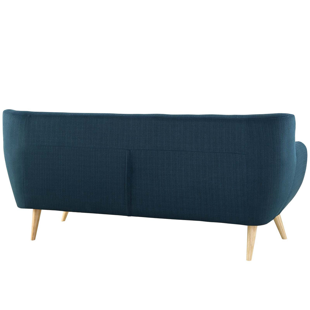 Remark Upholstered Fabric Sofa in Azure
