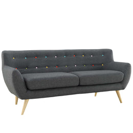 Remark Upholstered Fabric Sofa in Gray