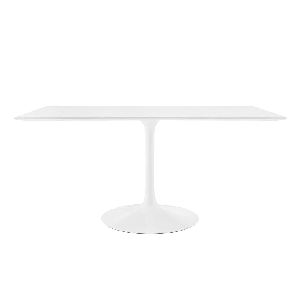 Lippa 60" Rectangle Wood Dining Table in White