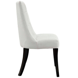 Noblesse Dining Chair Vinyl Set of 4 in White