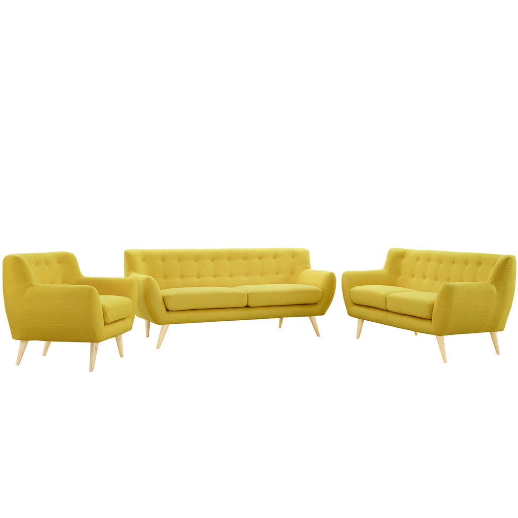 Remark 3 Piece Living Room Set in Sunny-2