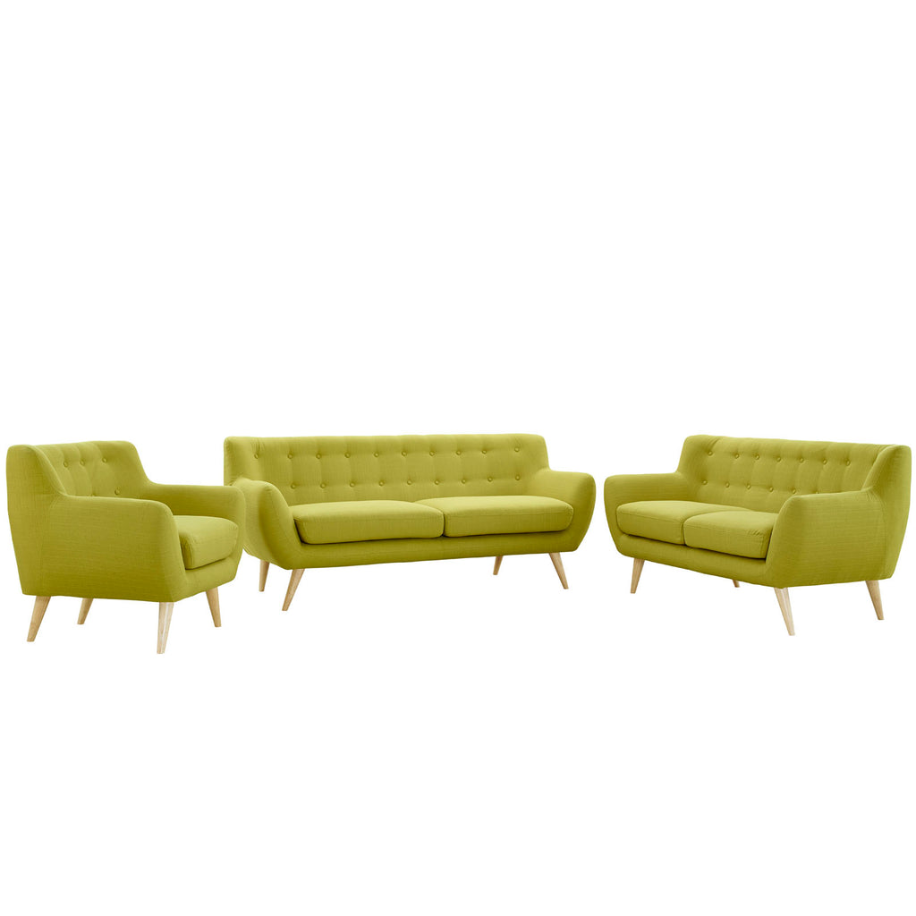 Remark 3 Piece Living Room Set in Wheat