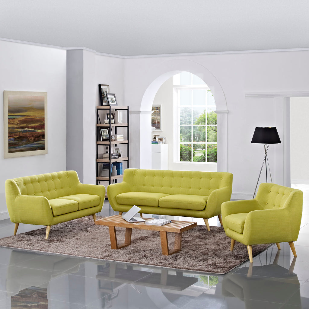 Remark 3 Piece Living Room Set in Wheat