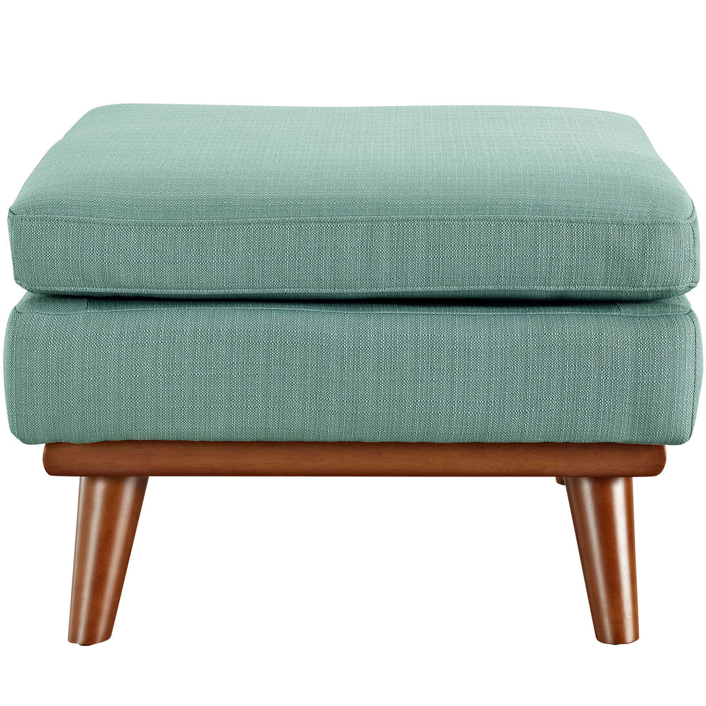 Engage Upholstered Fabric Ottoman in Laguna