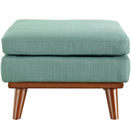 Engage Upholstered Fabric Ottoman in Laguna