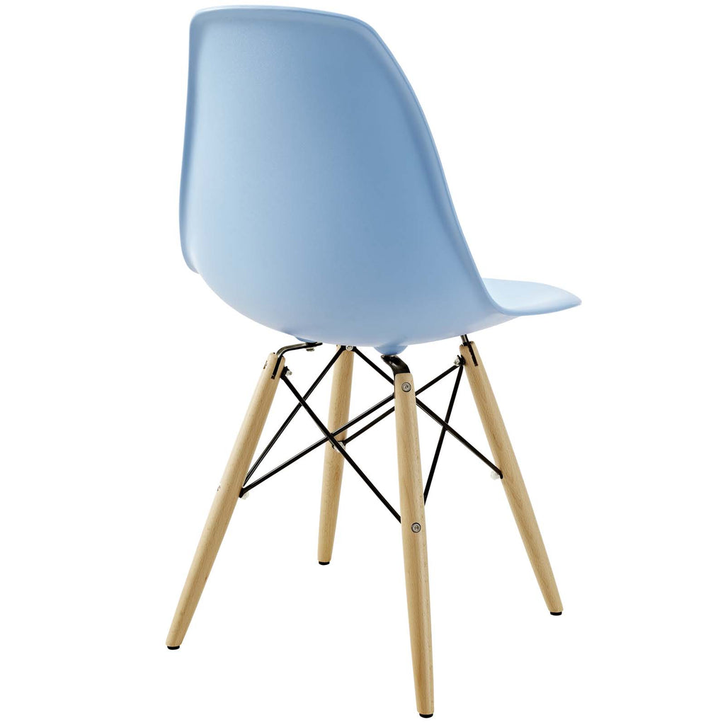 Pyramid Dining Side Chair in Light Blue