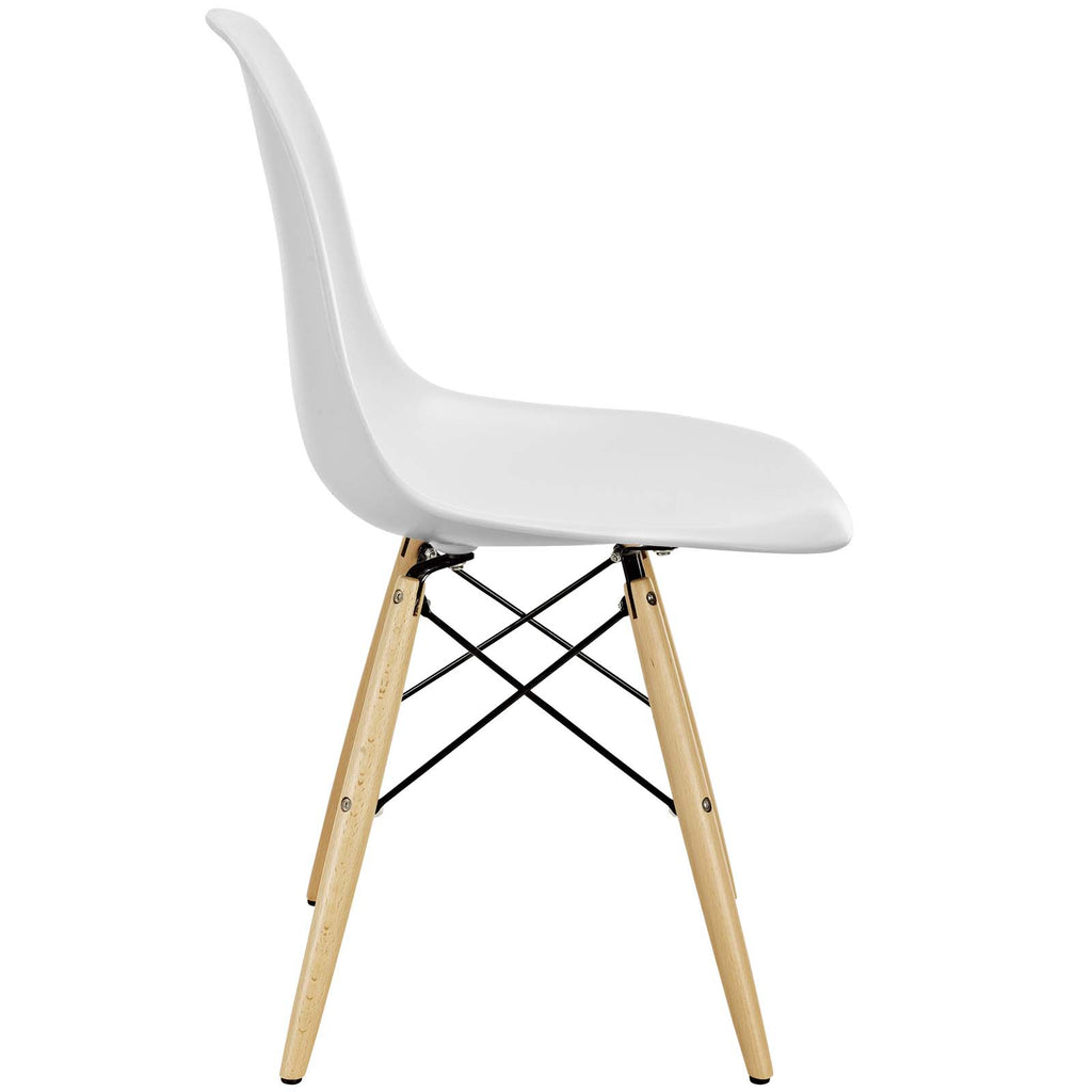 Pyramid Dining Side Chair in White