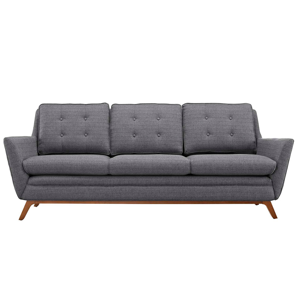 Beguile Upholstered Fabric Sofa in Gray