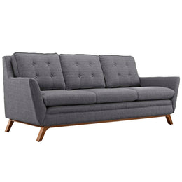 Beguile Upholstered Fabric Sofa in Gray