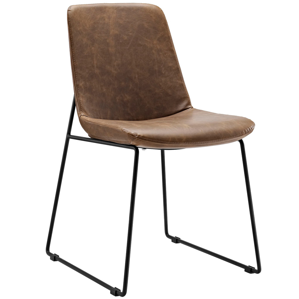 Invite Dining Side Chair in Brown