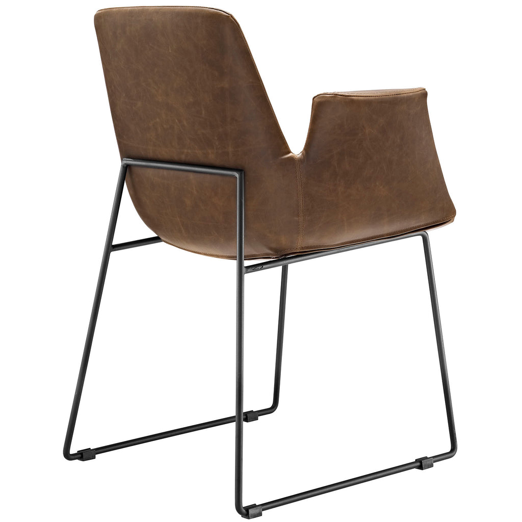 Aloft Dining Armchair in Brown