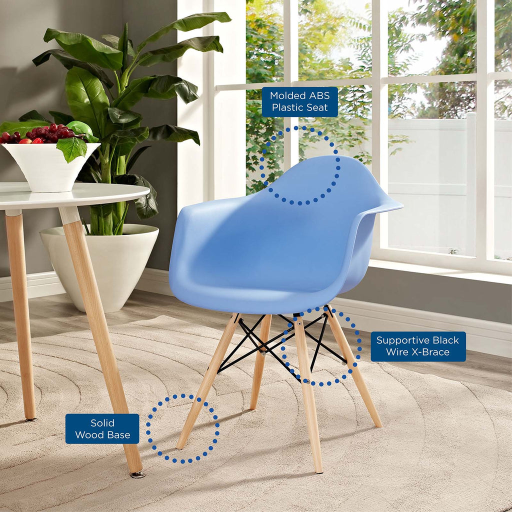 Pyramid Dining Armchair in Blue