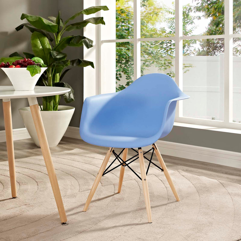 Pyramid Dining Armchair in Blue