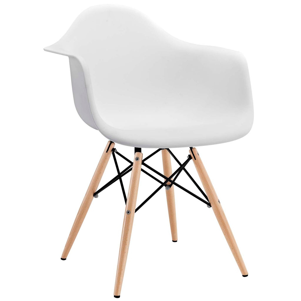 Pyramid Dining Armchair in White