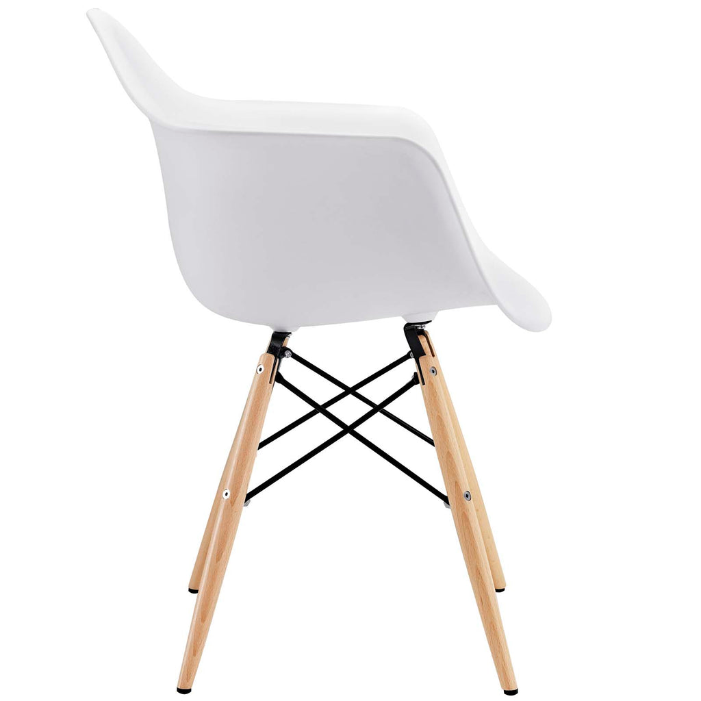 Pyramid Dining Armchair in White