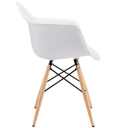 Pyramid Dining Armchair in White