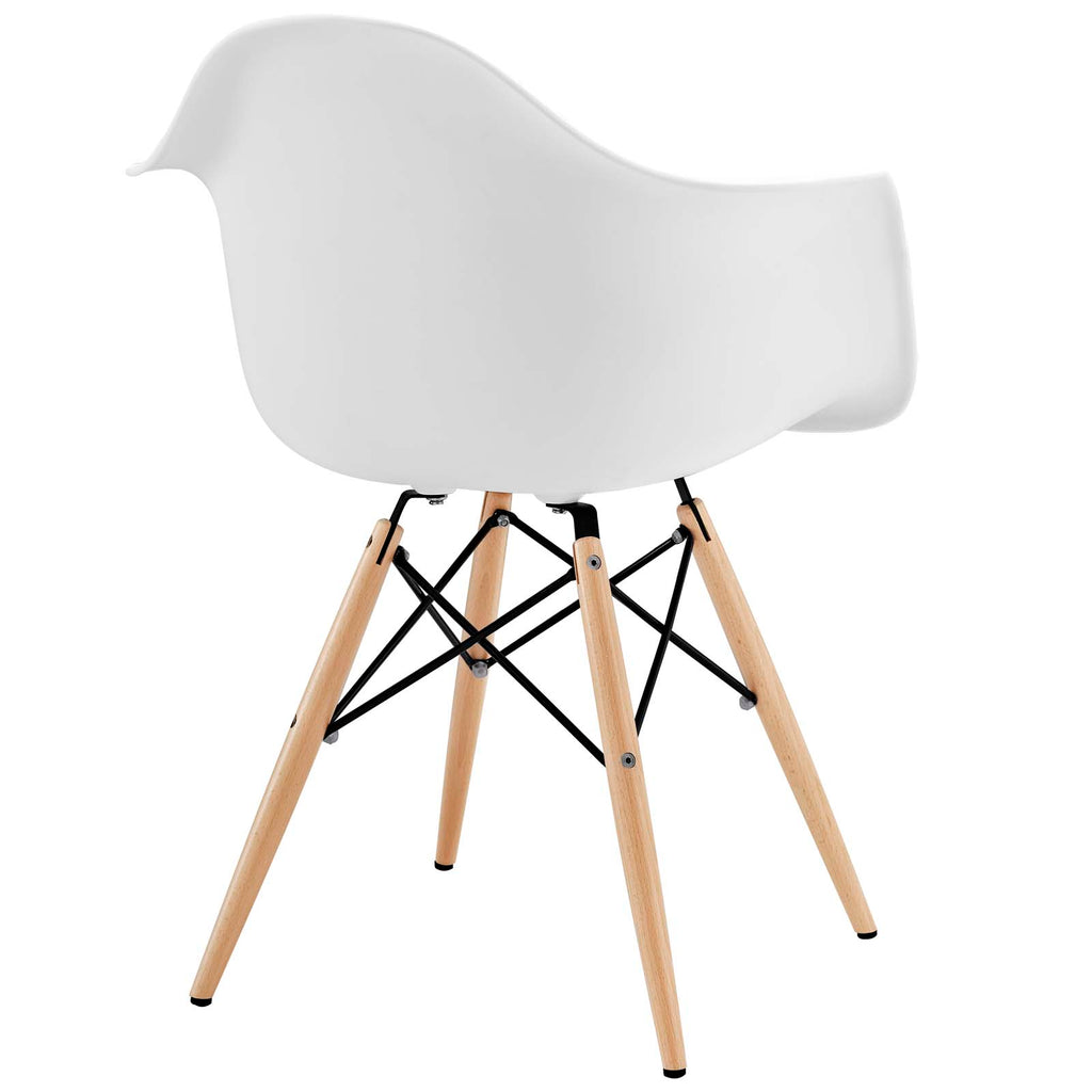 Pyramid Dining Armchair in White